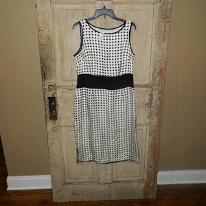 Talbots Pure Silk Circle Design Lined Dress Size 12 (E-15)